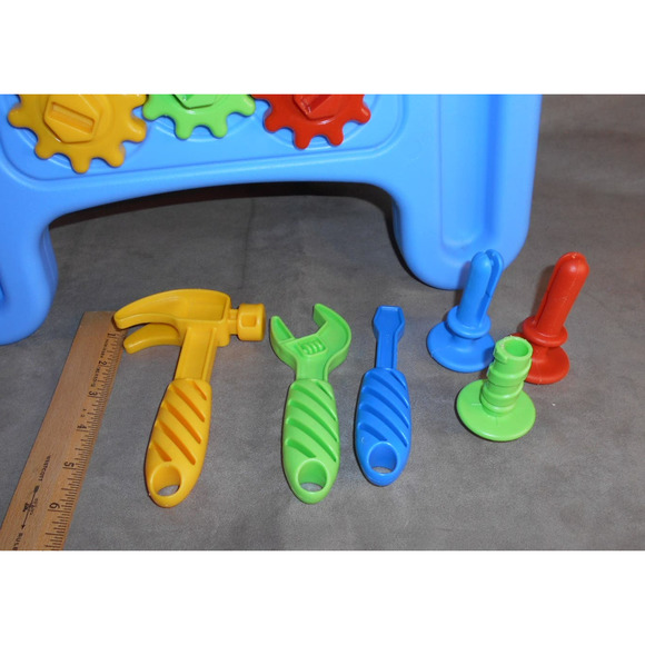 Little Tikes HandiWorker Workhorse Tool Workbench w/Tools, Nails, Screws - Picture 8 of 9